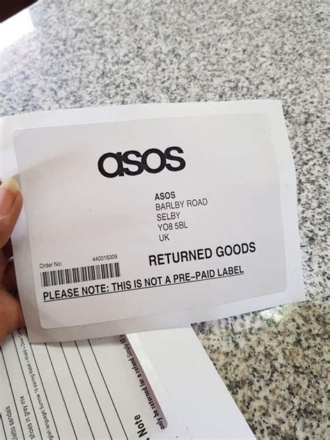 asos hermes return label|ASOS returns return slip.